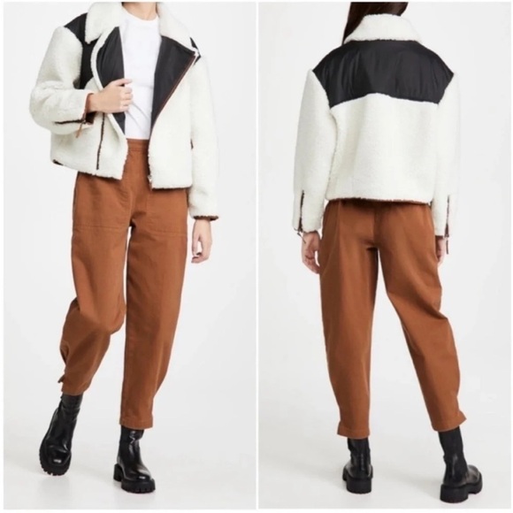 Frame Fleece Mix Moto Jacket - Picture 4 of 10